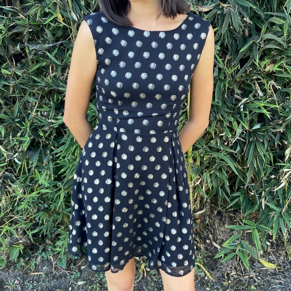 Modcloth polka dot dress S